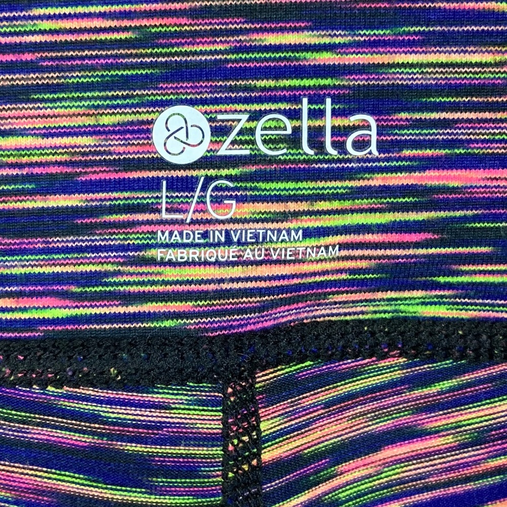 Zella Cosmic Colorful Capri Leggings Size Lg EUC - Picture 14 of 16